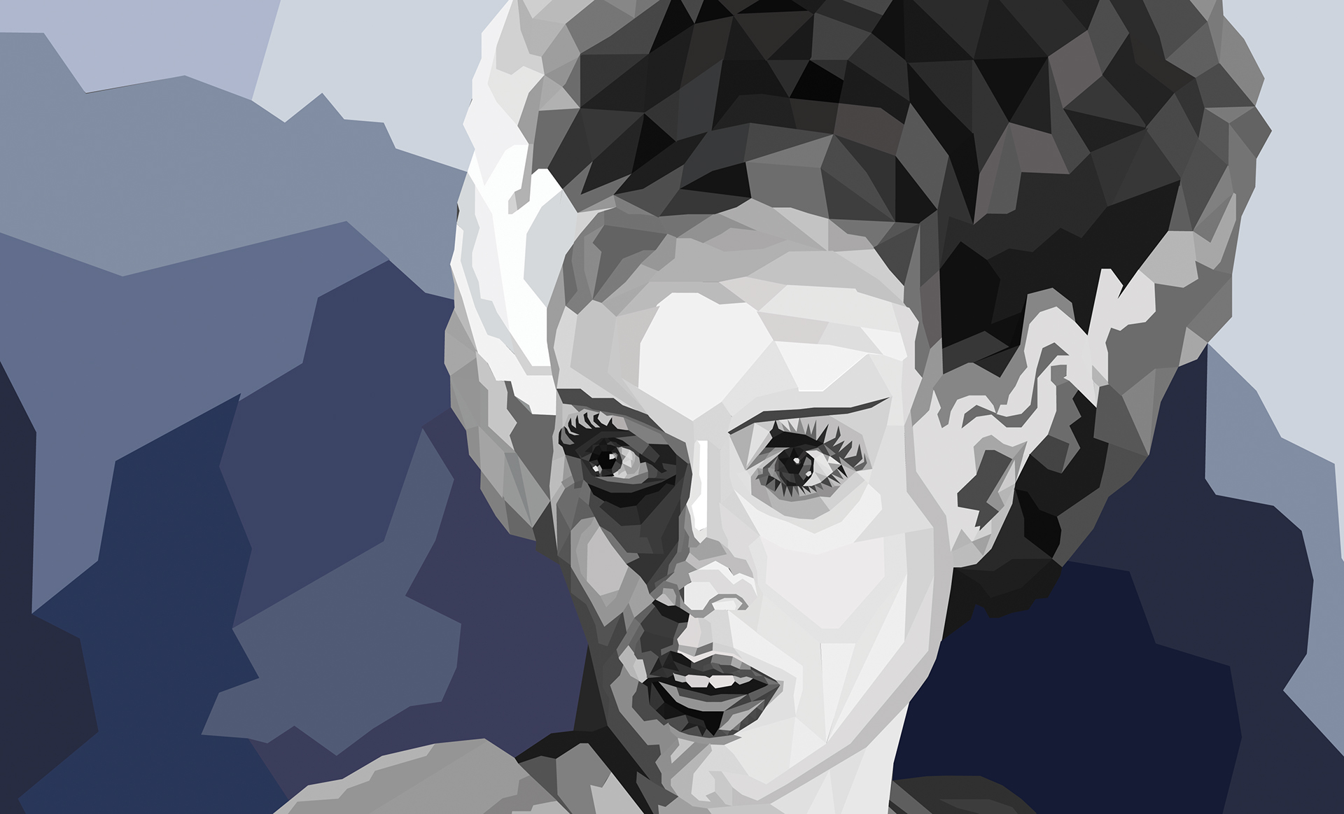 digital low poly illustration