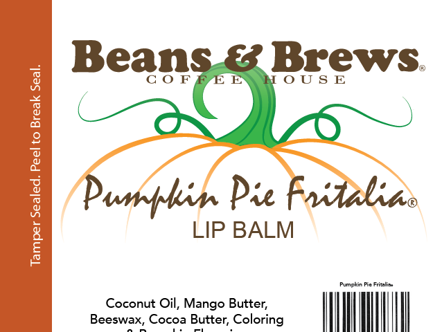 Beans & Brews Pumpkin Pie Label